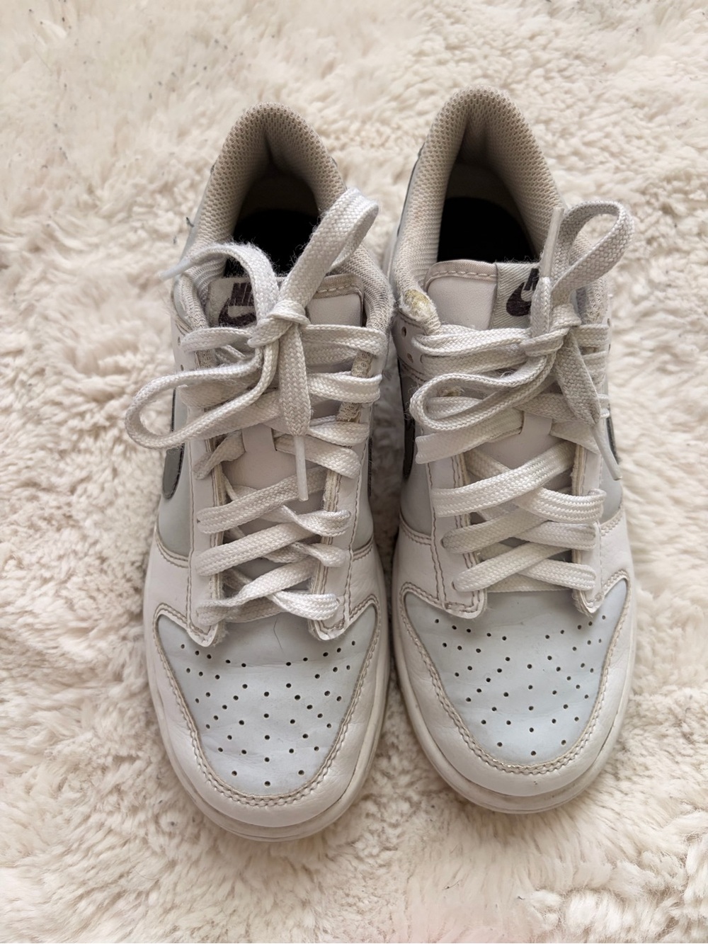 Nike Dunk Low - White & Gray Sneakers - Picture 2 of 11